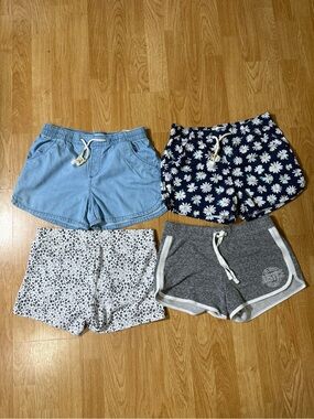 Lots of 4 Girls Shorts - 3 Old Navy - 1 Justice Active - Size 12/14